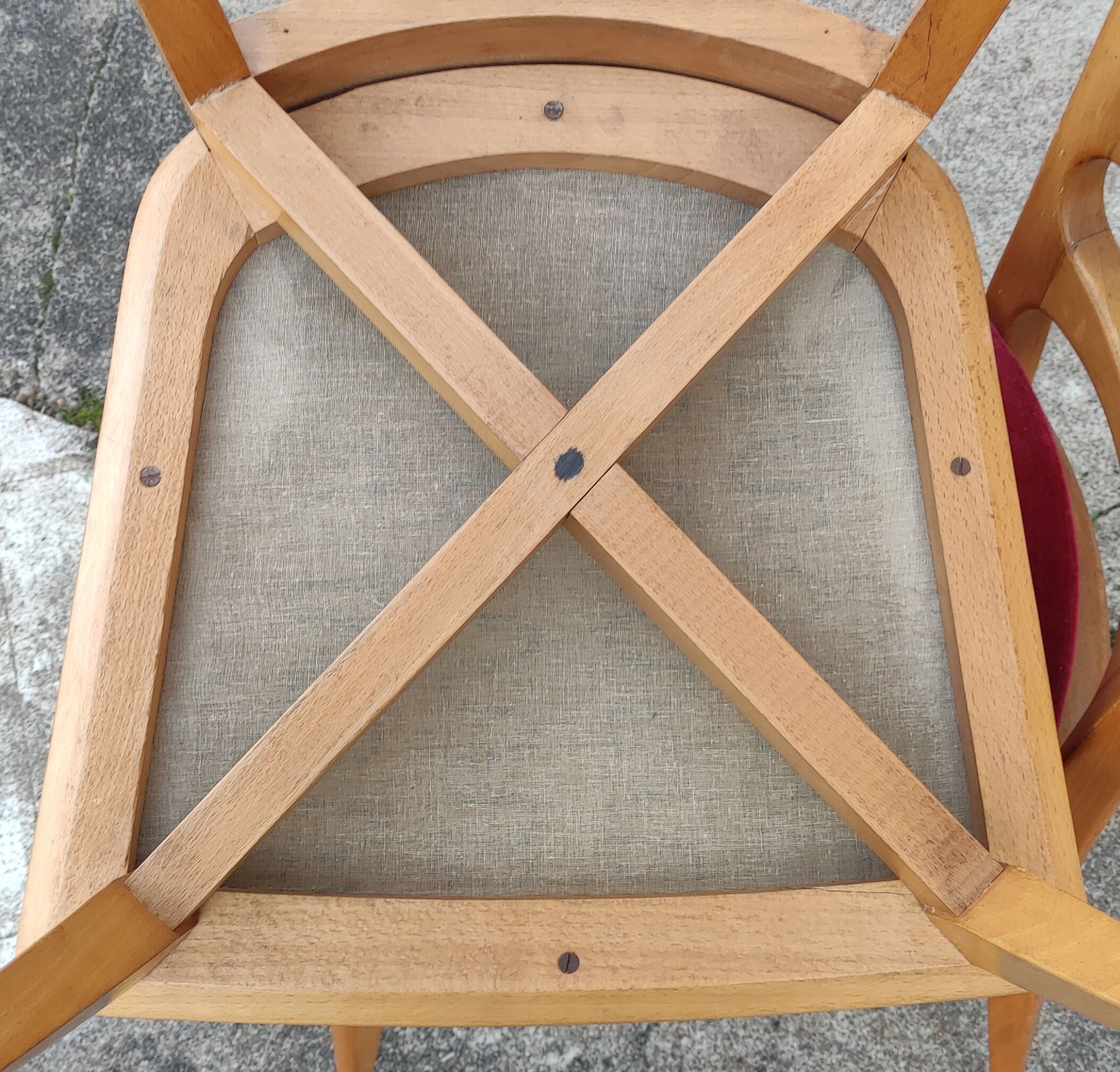 Series of 4 art deco chairs