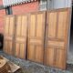 4 old cupboard doors in pitch pine