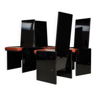 Chaises Kazuki par Kazuhide Takahama pour Gavina, 1969, lot de 4