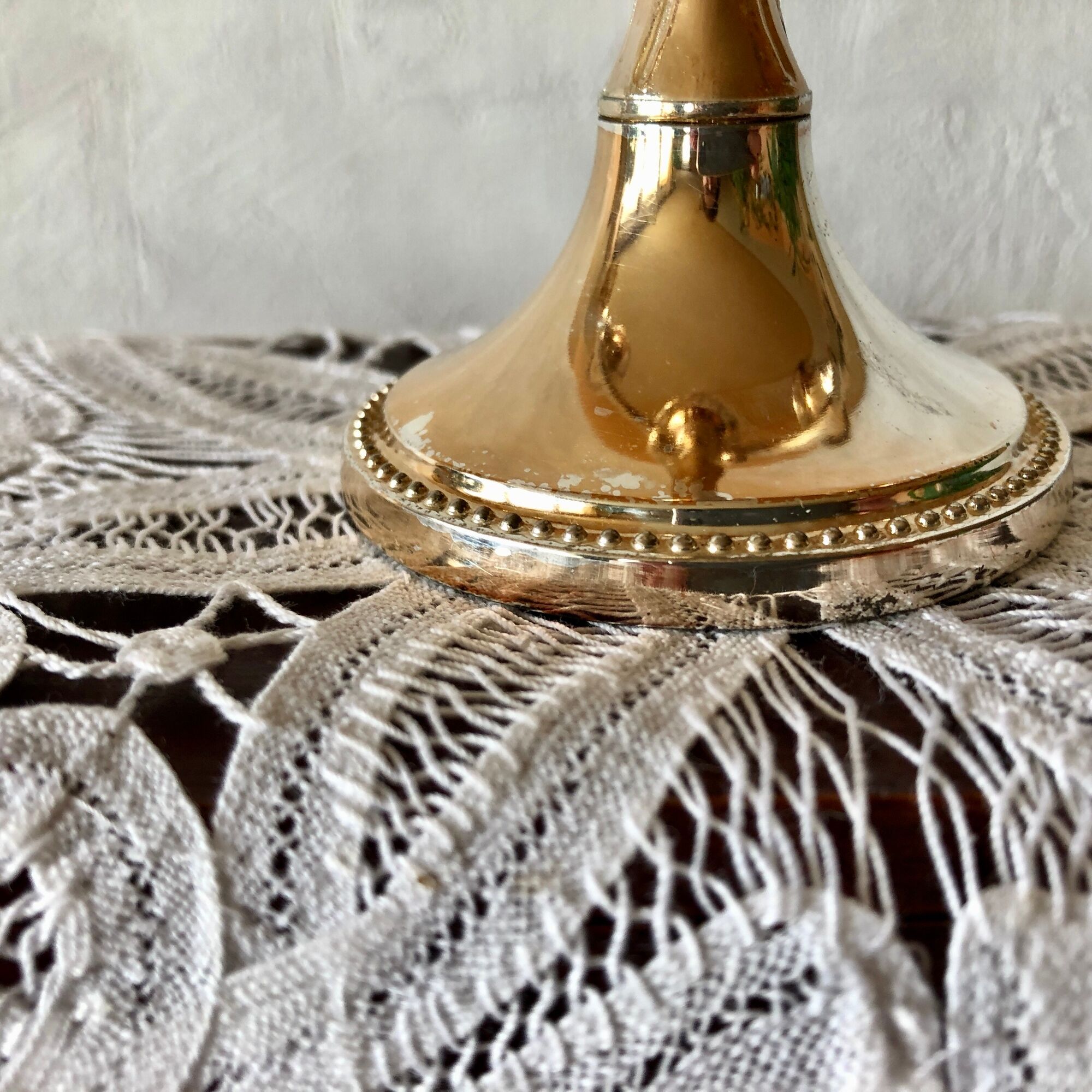 Candle holder chandelier gold 3 lights mayell ep on zinc england