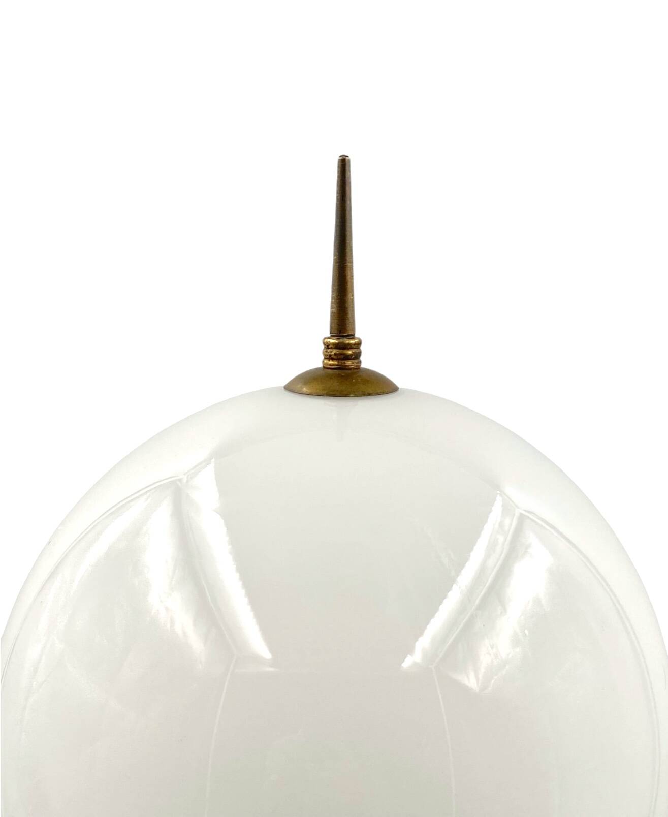 Mid-Century tripod brass table lamp, Lumi Italy 1950s