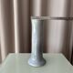 Tall Vintage Studio Pottery Vase – Pale Blue & Brown Glaze