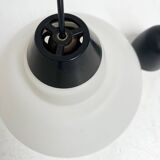 Round opal glass ceiling lamp by Philips, 1950s