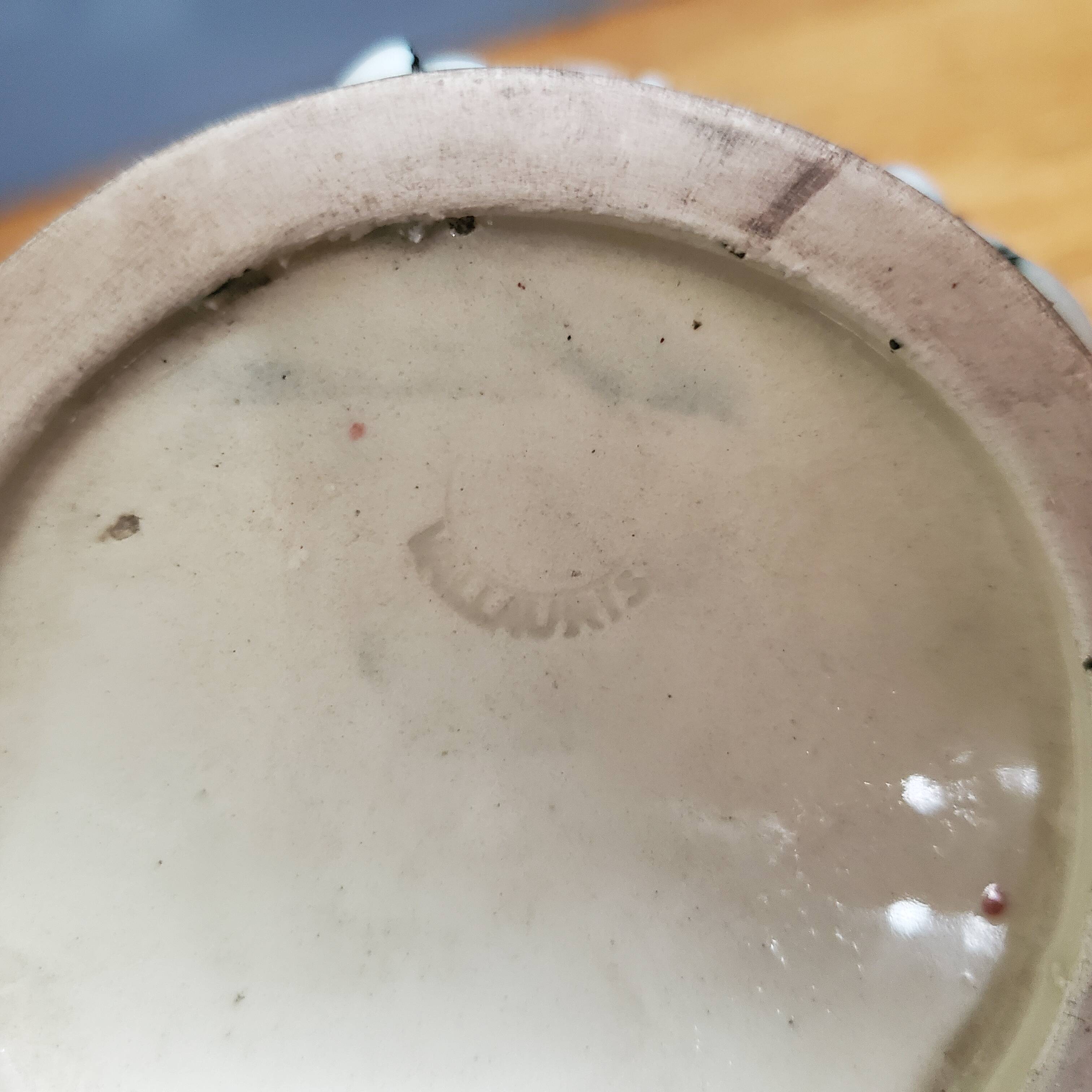 Ceramic pot cup Fat Lava Vallauris