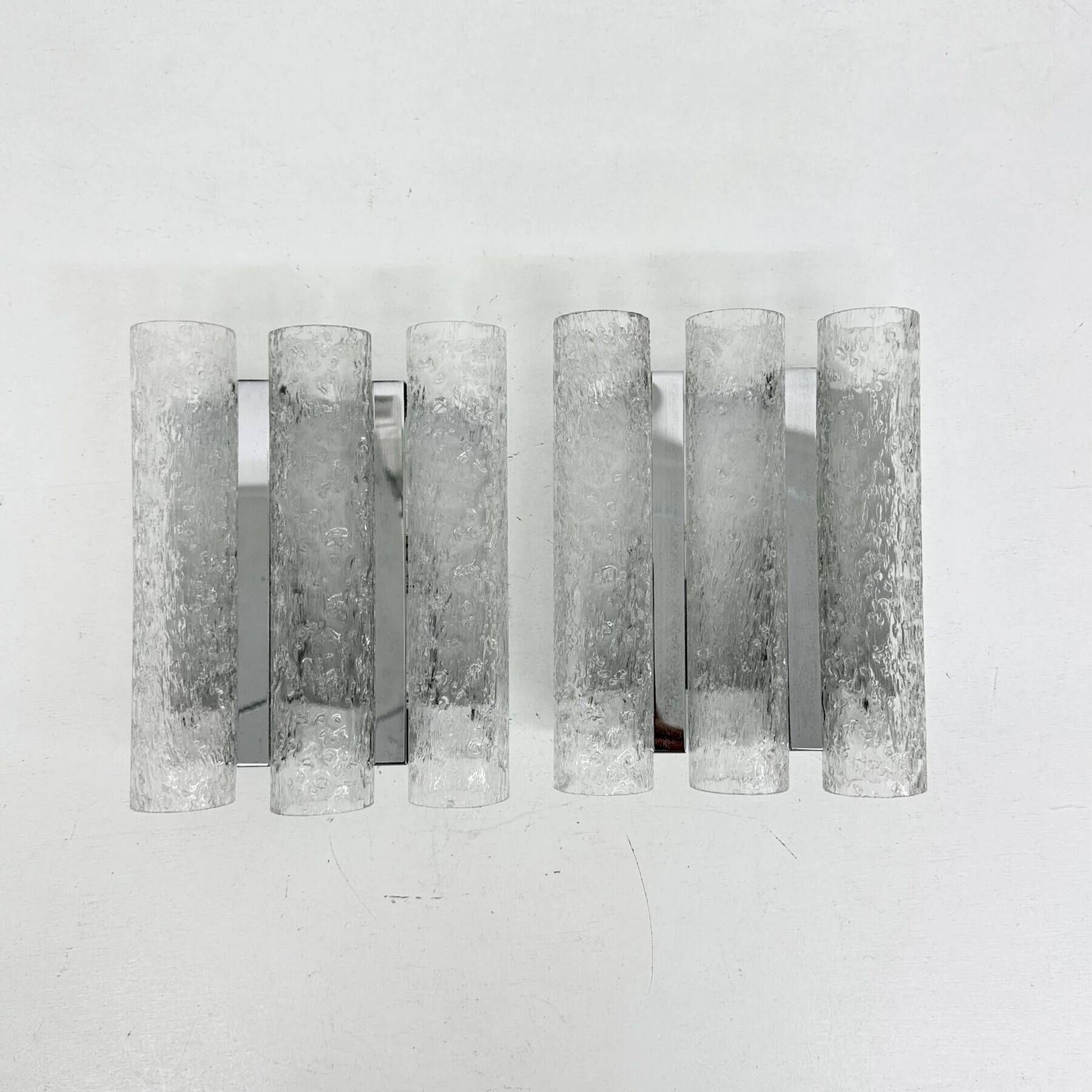 Mid-century design Doria Leuchten wall lamps sconce, 1970s