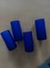 Set of 4 Klein blue frosted glass vintage glasses