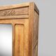 Art Deco bonnetière wardrobe from Paris in raw and solid oak.