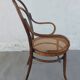 Fauteuil canné et bois courbé style Thonet Fischel, années 30