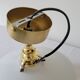 Brass and opaline wall lamp