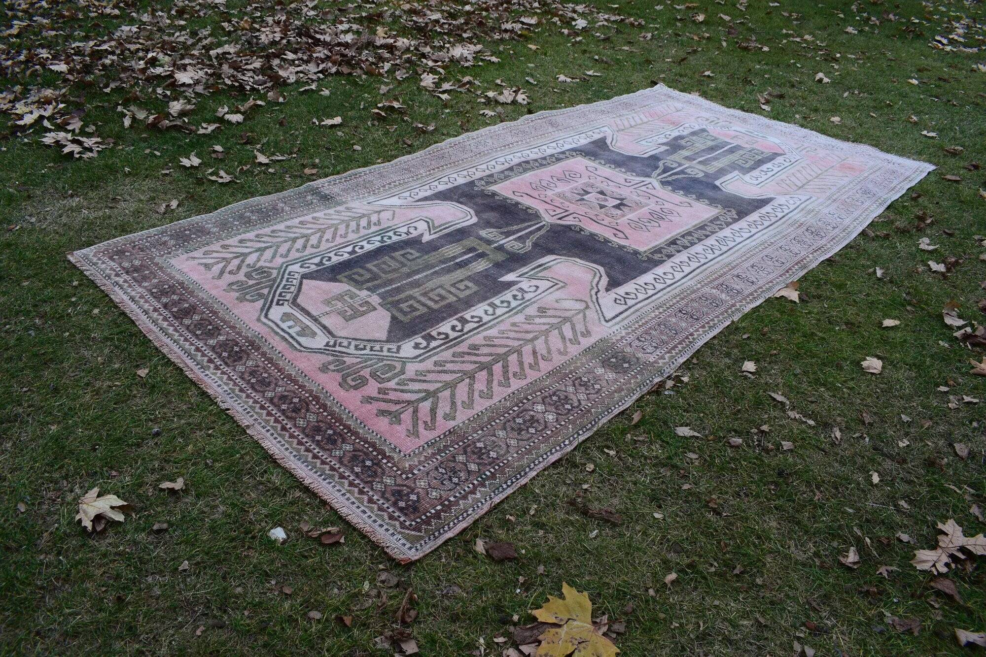 Vintage Turkish hallway rug 170x350 cm