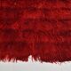 3x5 Wine Red Long Hairy Vintage Kilim Rug, 108x162Cm