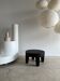 Coffee table en bois massif monoxyle noir