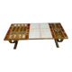Roche Bobois coffee table, Designer Gregoireff, enamelled lava stone.