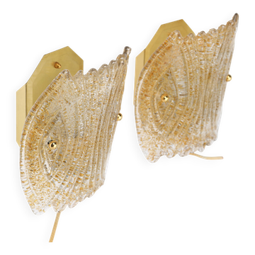 Wall appliques "6044" by reijmyre armaturfabrik raf sweden 1960 labelled
