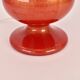 Lampe de table en verre Murano rouge et or, milieu du siècle