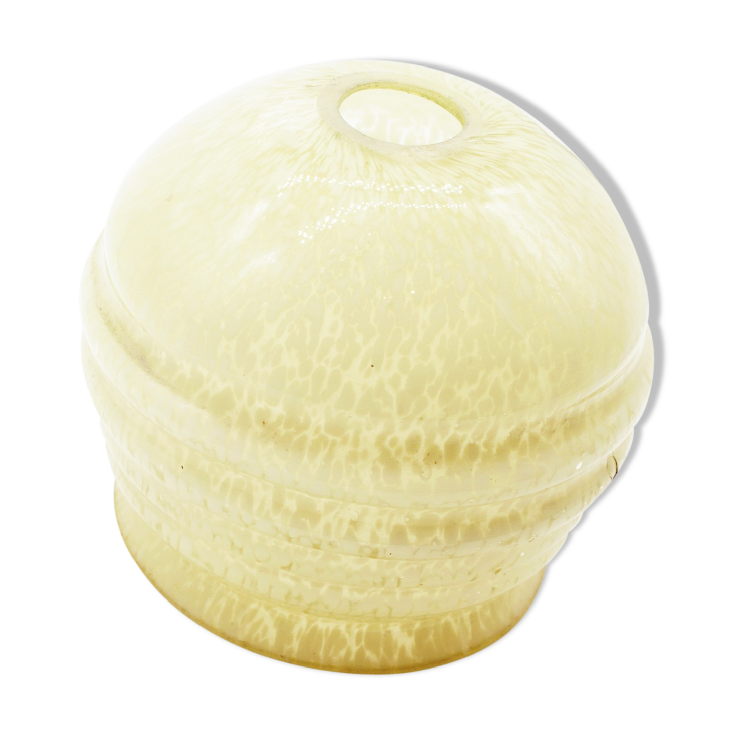 Green speckled clichy glass lampshade