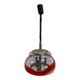 Vintage Murano glass pendant / chandelier with orange accent