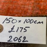 Distressed vintage turkish patchwork rug 150x100 cm wool medium