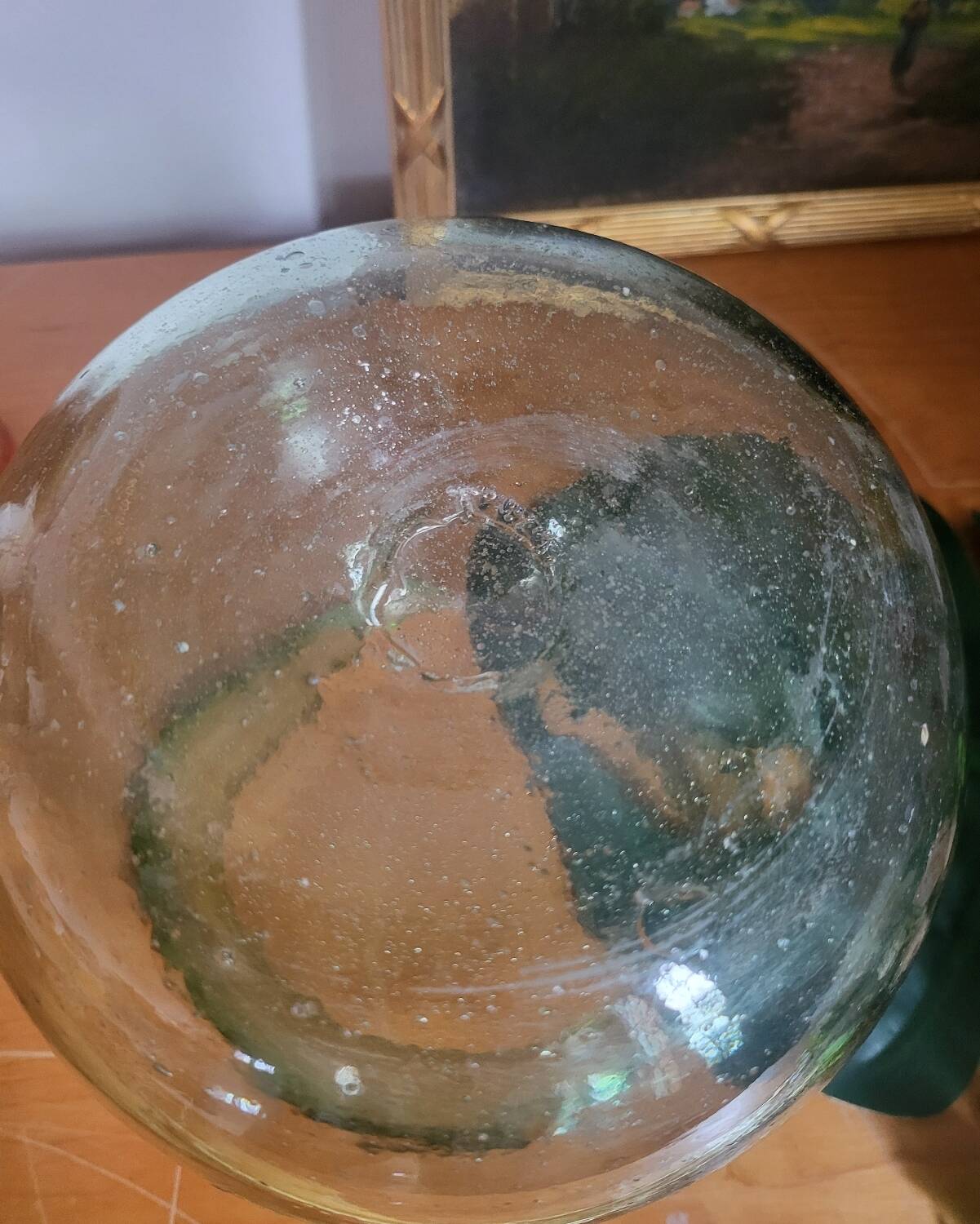 Blown Glass Ball Vase