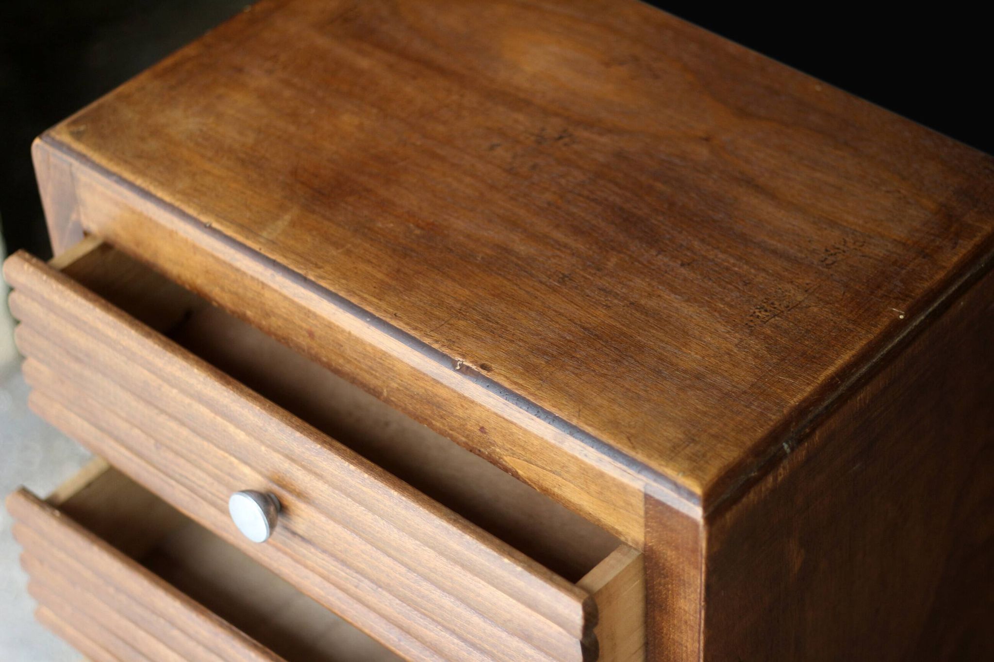 Rare: small side table or bedside table by RENE GABRIEL (1950s).