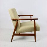 Vintage Beige Easy Boucle Chair, 1970s