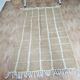 Handmade Beni Ouraine rug in natural wool, size 100 x 200 cm