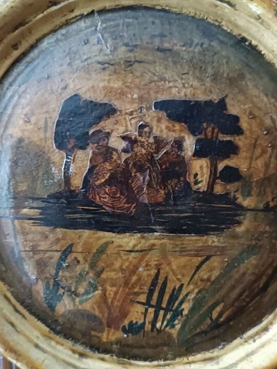 Ancienne peinture, Arte Povera technique, Venice, 18th century