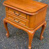 Louis XV bedside table in solid wood from the 20th century