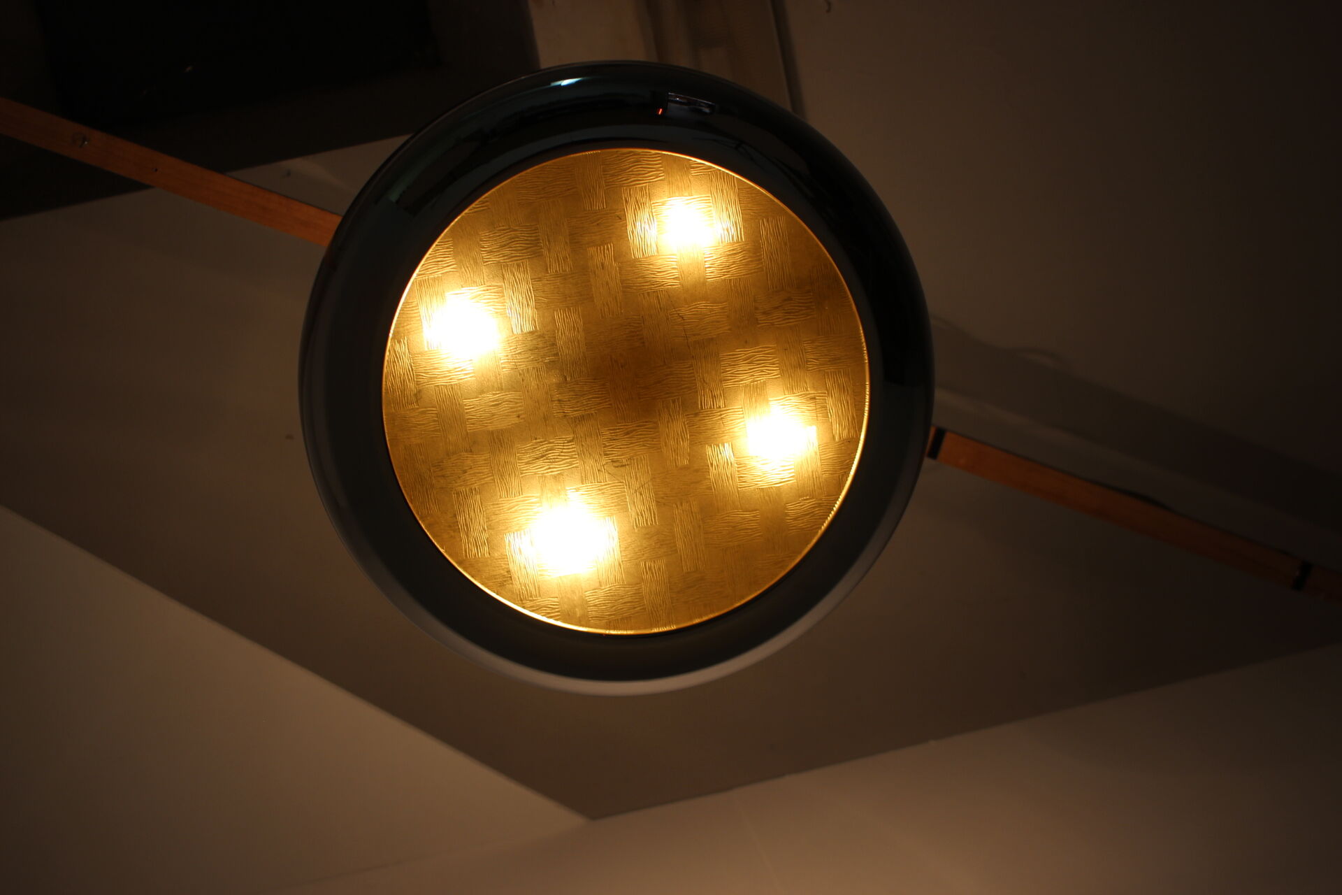 Bauhaus ufo pendant by josef hurka for napako, 1940's