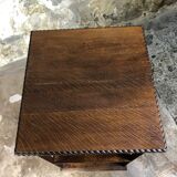 Antique Edwardian Quarter Oak Revolving Library Bookcase Pedestal
