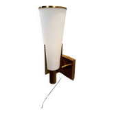 Applique en laiton et opaline, 1950