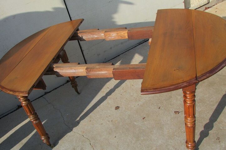 Table Walnut expandable foot umbrella