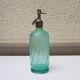 Ancien siphon en verre turquoise ch pirard