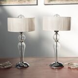 Pair of Modern Table Lamps by Iderl Lux, 2020 – Elegant Glass Design