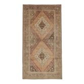Large antique khotan wool rug - 6`7" x 12`8"