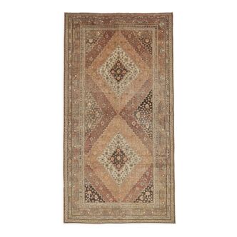 Large antique khotan wool rug - 6`7" x 12`8"