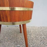 Mid-century Scandinavian solid teak planter