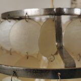 Vintage mother-of-pearl chandelier from the 70s