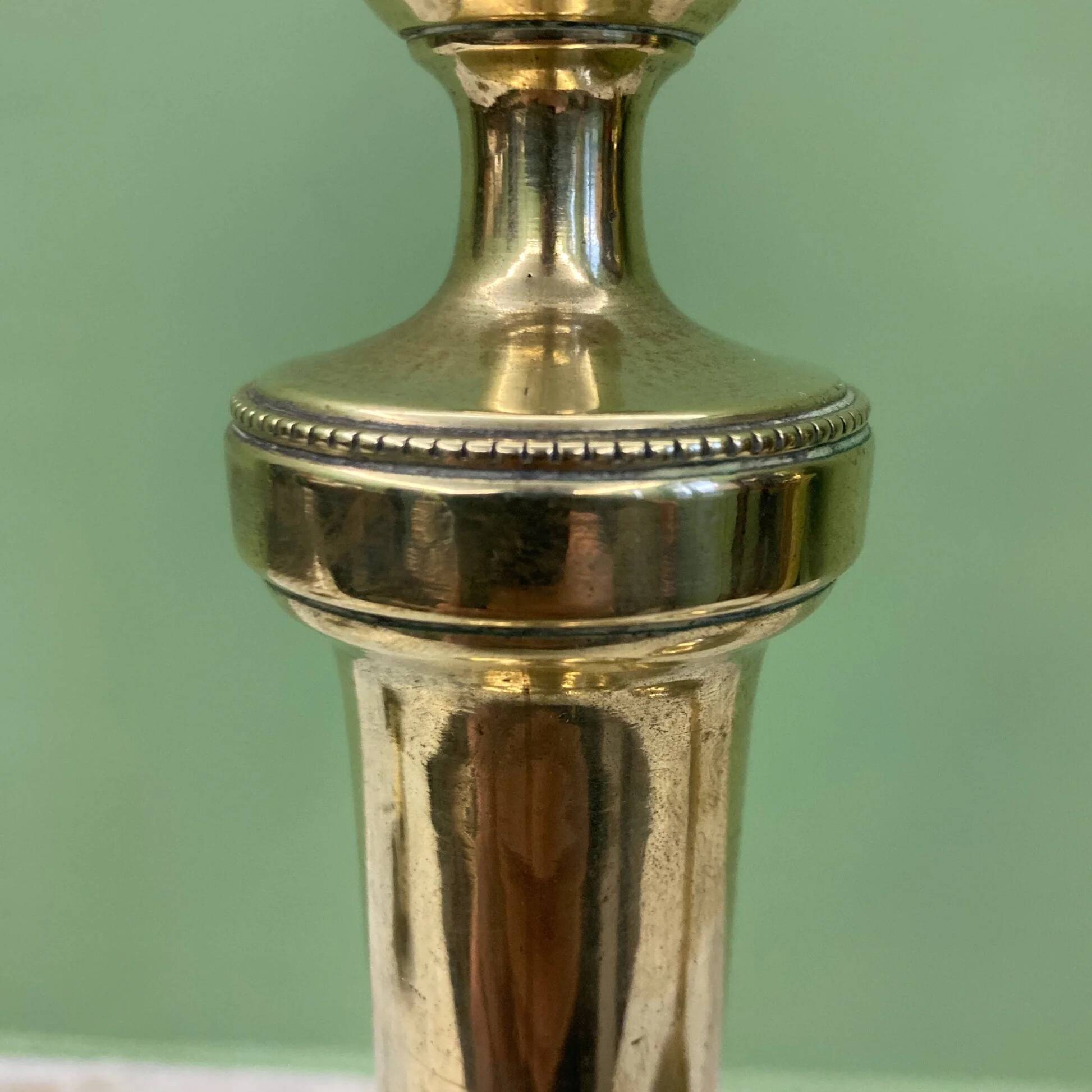 Pair of 19th-century Empire candlesticks | Candelabra | Beaded friezes