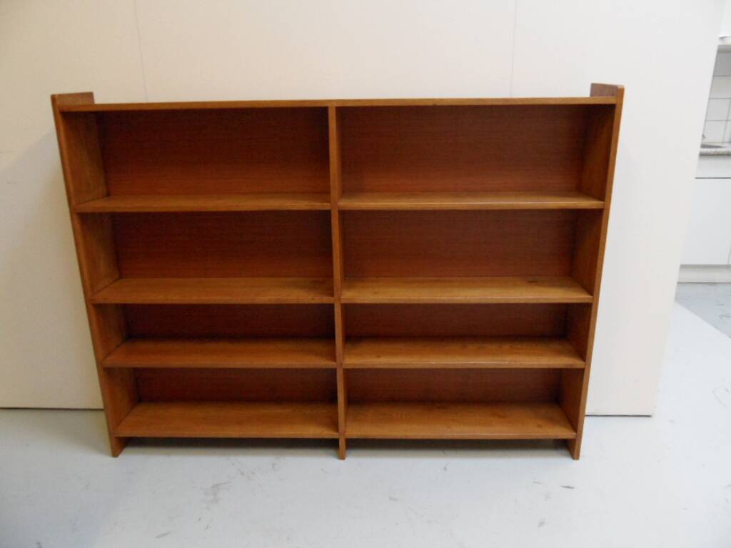 Vintage oak open bookcase