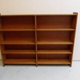 Vintage oak open bookcase