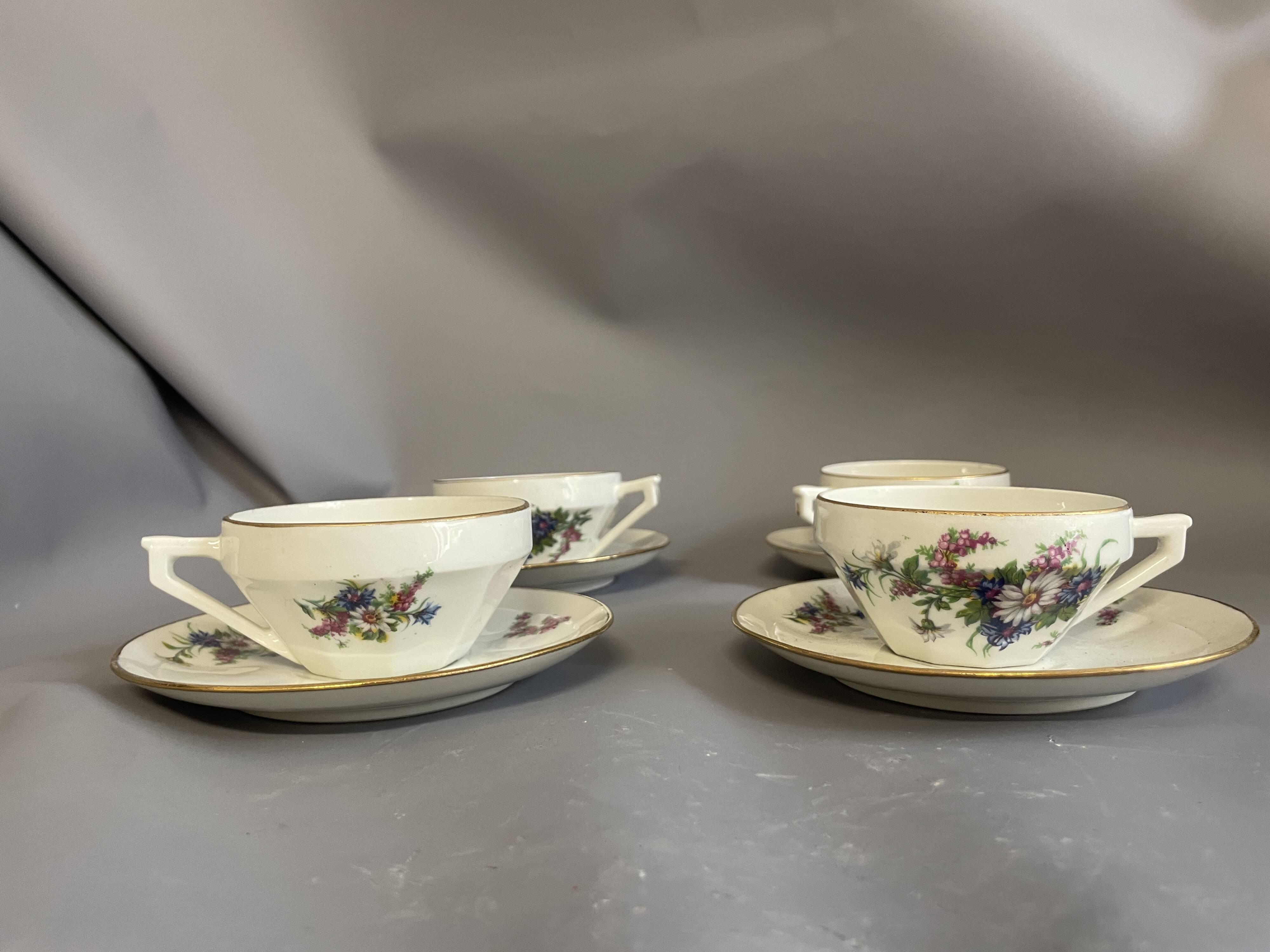 M&S porcelain coffee cups and saucers