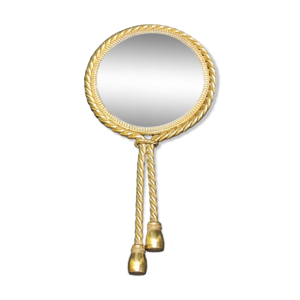 Miroir à main laiton - ancien