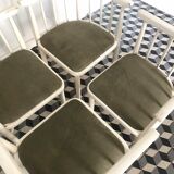 Built-in wooden chairs by Thonet