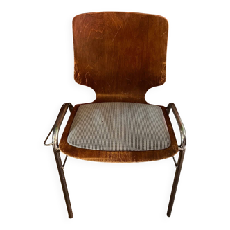 Chaise vintage Pagholz de Casala 1970 X6 - Brun