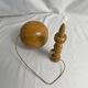 Old bilboquet toy in varnished wood 20th century