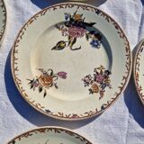 Clairefontaine earthenware plate and fruit bowl set, Saxe model