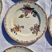 Clairefontaine earthenware plate and fruit bowl set, Saxe model