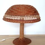 Lampe champignon bambou