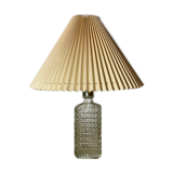 Vintage GLASS Table Light | Beautiful Mid Century Designer Lamp From Norway Including Lampshade